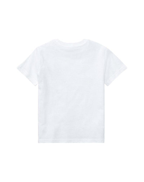 T-shirt bianca con logo per neonato e bambino Ralph Lauren Kids 322832904035 WHITE 