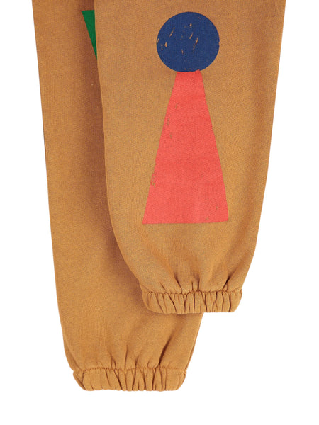 Pantalone in felpa biscotto con stampa per neonati e bambini Bobo Choses B225AC068 UNI 