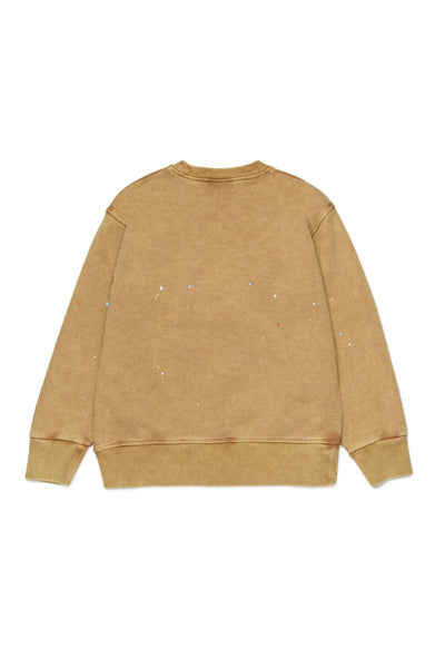 Felpa sabbia con logo per bambino Dsquared2 DQ3189 DQ730 