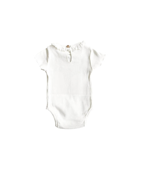 Body bianco con ricamo per neonata Snug 933AX6S124N11 0011 