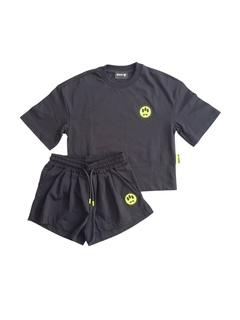 Set nero con logo per bambina Barrow S6BKJGTR166 110 