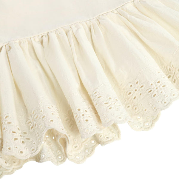 Canotta panna con ricamo per neonata e bambina Molo ROSA 2444 