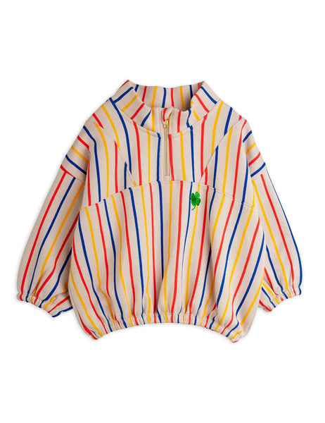 Felpa grigia con righe multicolor per neonati e bambini Mini Rodini 2572014400 MULTI 