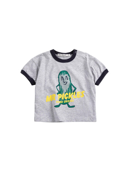 T-shirt grigia con stampa per neonato Bobo Choses B126AB017 UNI 
