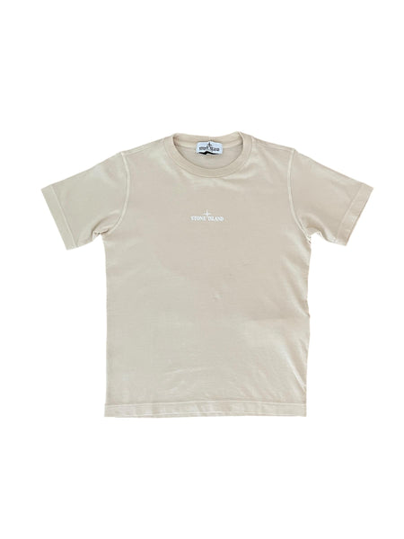 T-shirt beige con logo per bambino Stone Island L1S162100009 S0377 V0090 