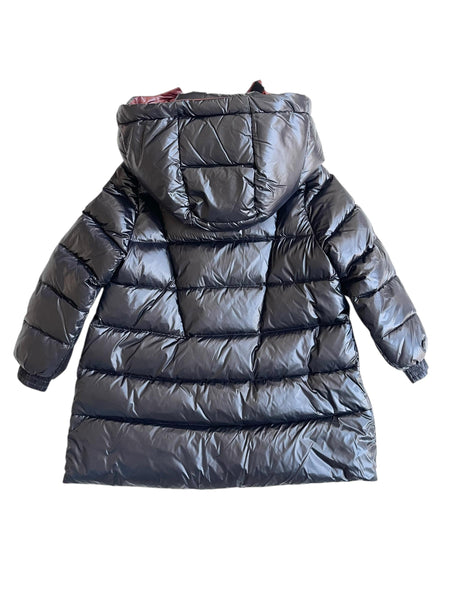 Piumino nero con cappuccio per bambina Montereggi FW57708 1 