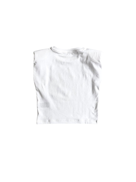 T-shirt bianca con spalline e logo per bambina Hinnominate 3646M00321 WHITE 