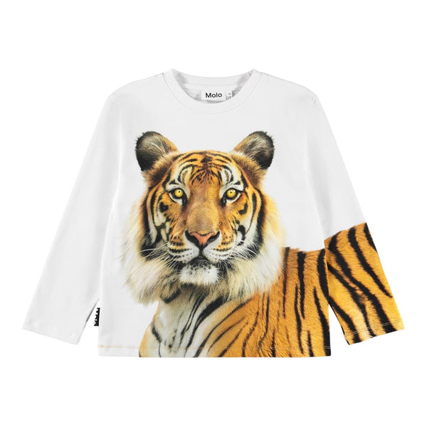 T-shirt bianca con stampa per bambino Molo ROLLO 9863 