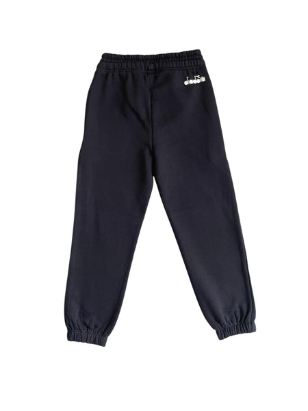 Pantalone in felpa nero con stampa per bambino Diadora F5DIJBFP026 110 