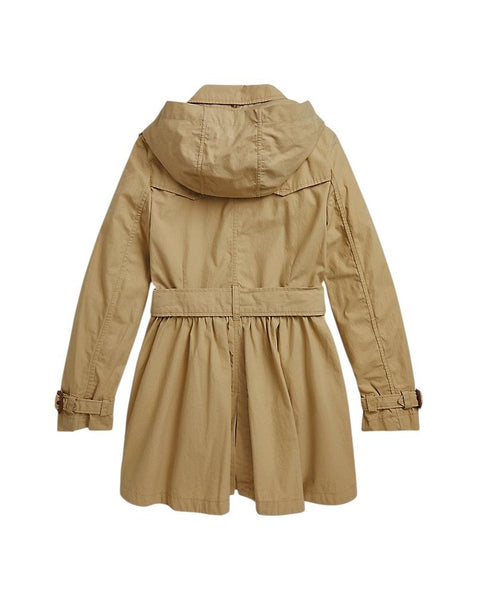 Trench kaki con logo per bambina Ralph Lauren Kids 313915796001 KHAKI 