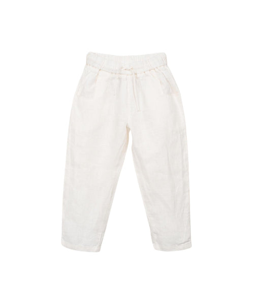 Pantalone panna in lino per bambino Play up 3AS11603 P0088 