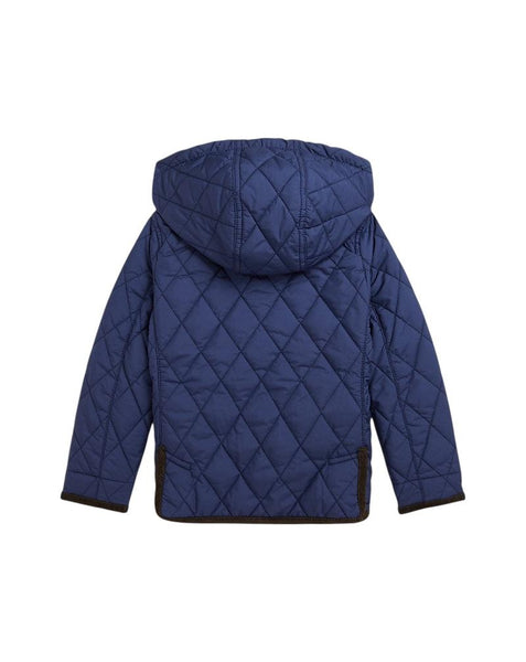 Giubbino trapuntato blu con logo per neonato e bambino Ralph Lauren Kids 322943455002 NAVY 