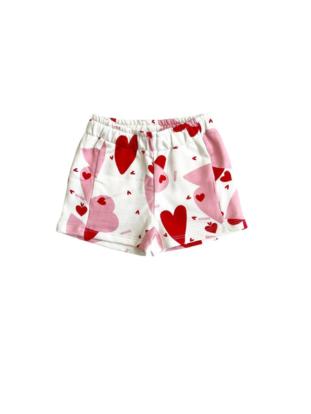 Shorts con bianco con stampa all over per neonata e bambino Mousse kids LKSF130 BASSET 