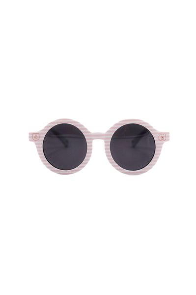 Occhiali da sole righe bianche e rosa per neonata Bamboom 894 435 