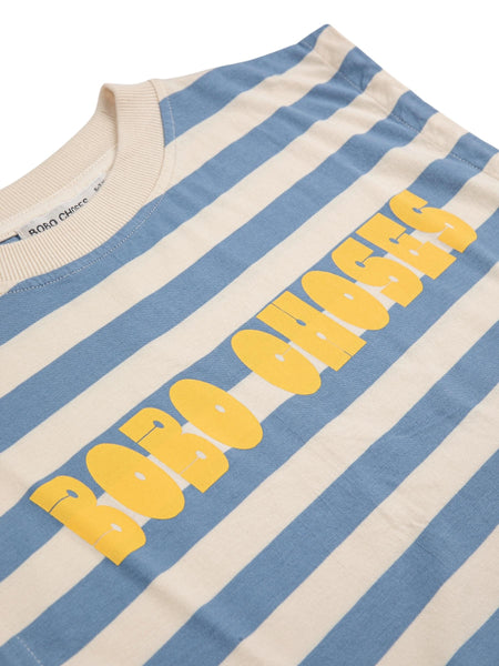 T-shirt a righe panna e blu per neonato e  bambino Bobo Choses B126AC140 UNI 
