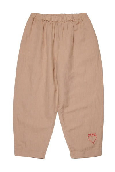 Pantalone sabbia con logo ricamato per bambini Marni M01794 0M718 