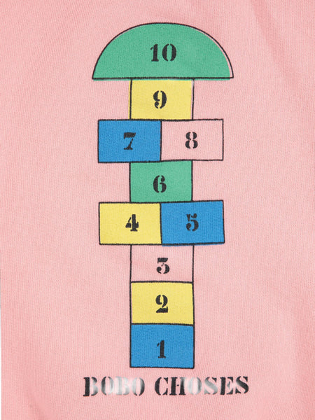 Felpa rosa con stampa per neonata Bobo Choses B225AB118 UNI 