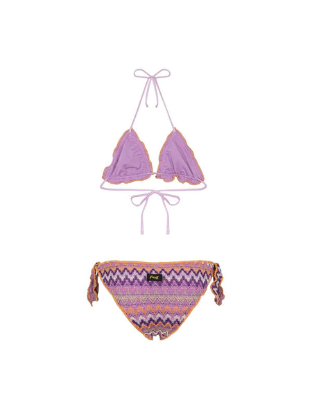 Bikini multicolor in maglia per bambina F**K FJ26-SG0220MC MULT 
