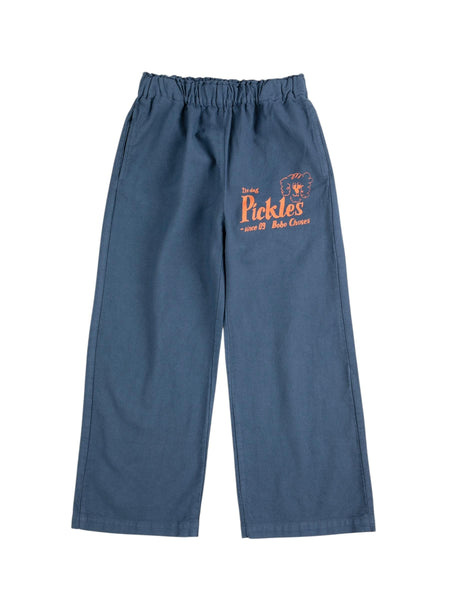 Jeans in denim blu con stampa per neonato e bambino Bobo Choses B126AC090 UNI 