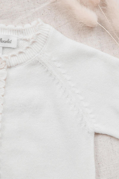 Tutina in maglia panna per neonata Tartine et Chocolat CC32020-13 NACRE 
