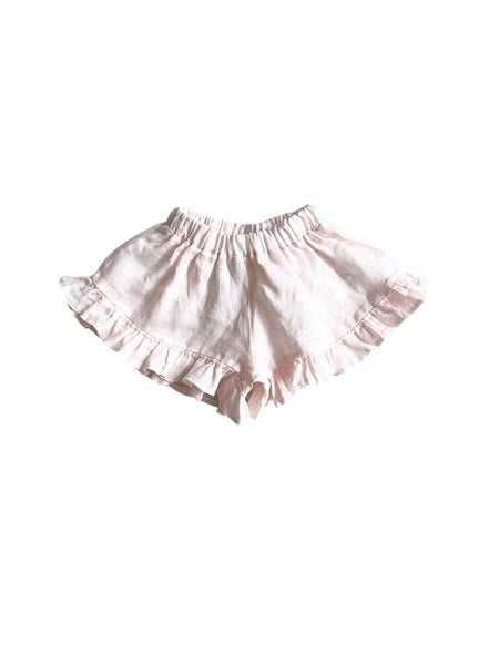 Shorts rosa in lino per neonata Fiorile 1513 030 