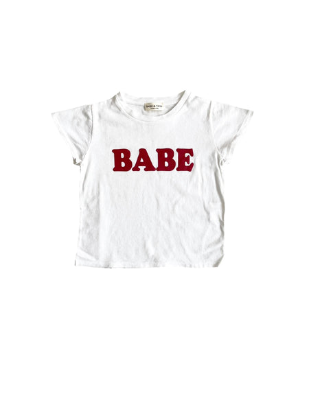 T-shirt bianca con logo per neonati e bambini Babe & Tess 21.618083 1 