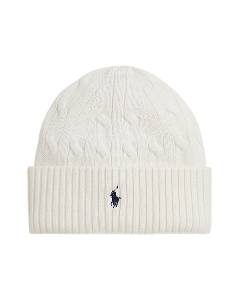Cuffia bianca in cotone a trecce per bambini Ralph Lauren Kids 323980663009 NEVIS 