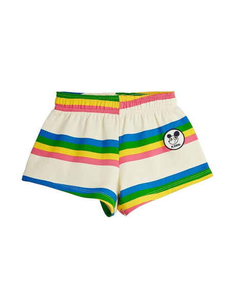 Shorts in felpa a righe multicolor per neonati e bambini Mini Rodini 2623012900 MULTI 