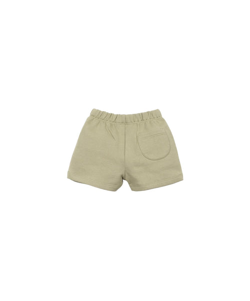 Bermuda in felpa verde oliva per neonato Play up 1AS10910 P7214 