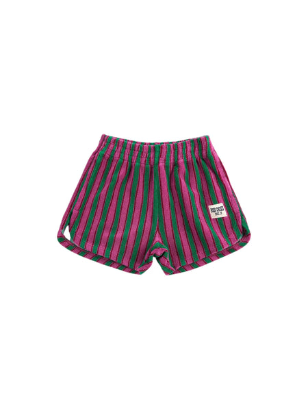 Shorts in spugna a righe multicolor per neonata e bambina Bobo Choses B126AC056 UNI 