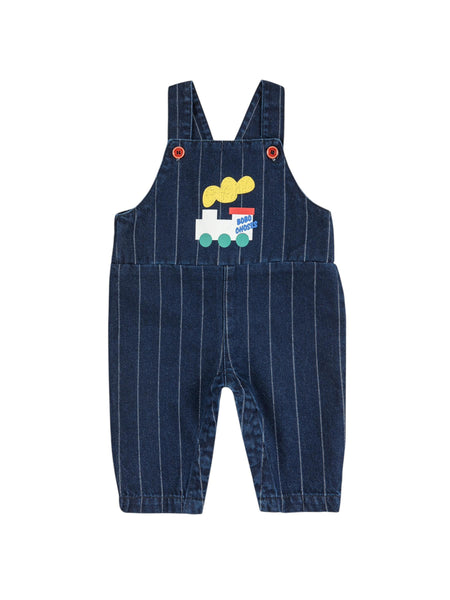 Salopette in denim blu per neonato Bobo Choses B225AB092 UNI 