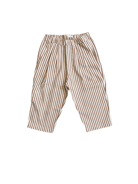 Pantalone a righe bianche e avena per neonato e bambino Zhoe & Tobiah STZ5 340 