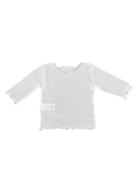 T-shirt bianca in tulle per neonata e bambina Maperò PC05900 PANNA 