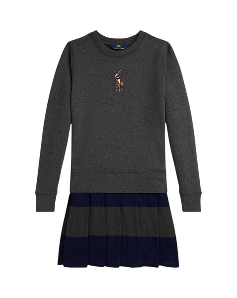 Abito con felpa per bambina Ralph Lauren Kids 313978991001 WINDSOR HEATHER 