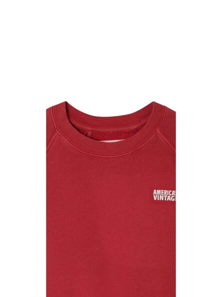 Felpa bordeaux per neonati e bambini American Vintage KIZU03B CERISE VINTAGE 
