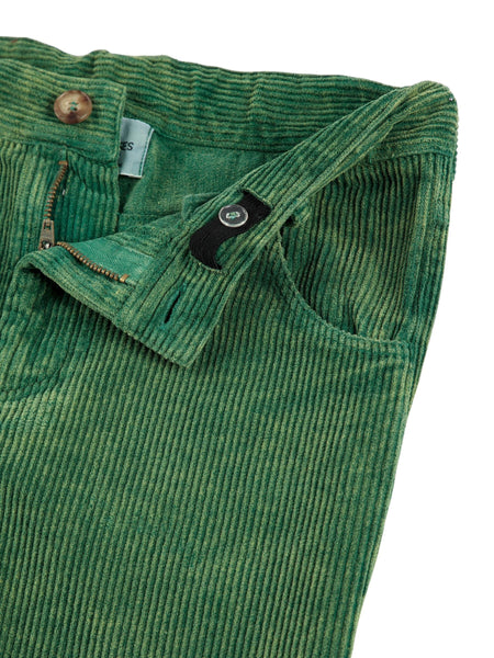 Panalone verde in velluto a coste con stampa per neonato e bambino Bobo Choses B225AC084 UNI 