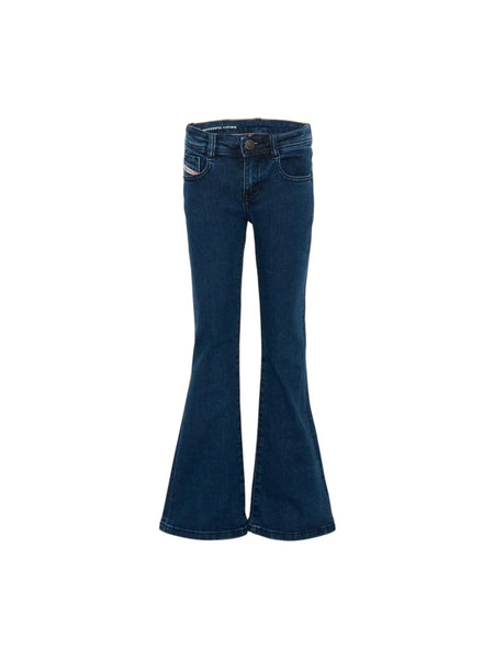 Jeans a zampa in denim blu per bambina Diesel J02340 K01 