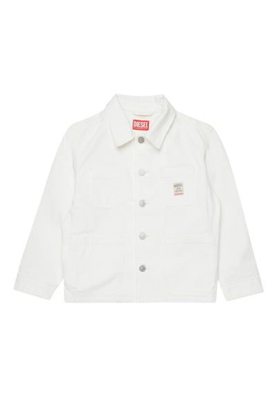 Giubbino in denim bianco per bambini Diesel J02546 K141 