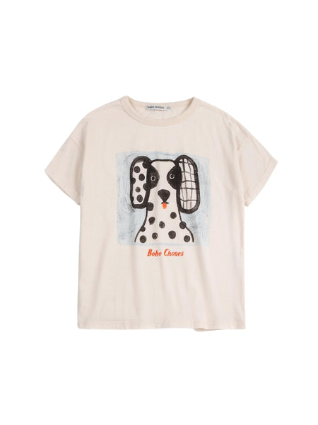 T-shirt panna con stampa per neonati e bambini Bobo Choses B126AC009 UNI 