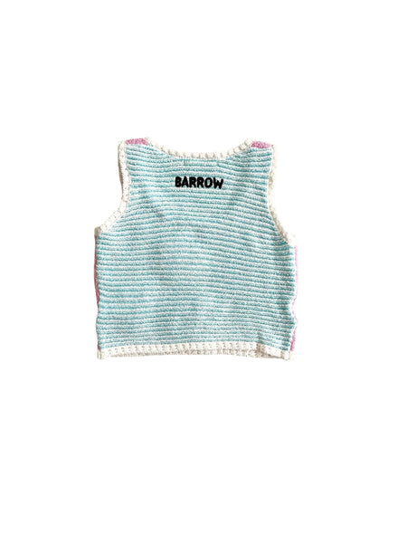 Top in maglia multicolor con ricami per bambina Barrow S6BKJGTO121 140 
