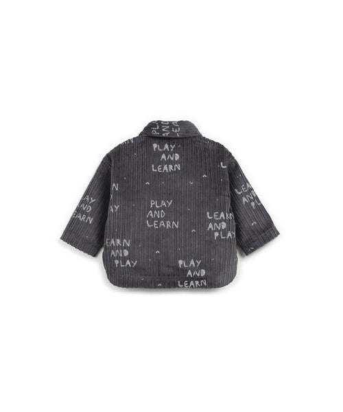 Camicia antracite in velluto a coste per neonato Play up 1AR11251 E725G 