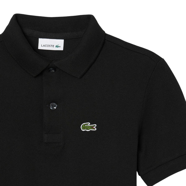 Polo nera con logo per bambino Lacoste 947354 K96 
