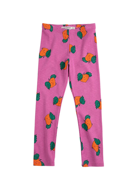 Leggings fucsia scuro con stampa all over per neonata e bambina Bobo Choses B126AC083 UNI 