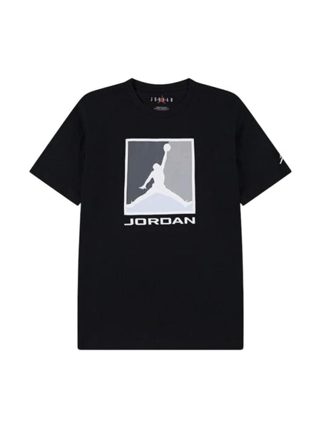 T-shirts nera con logo per bambino Jordan 95F057 023 