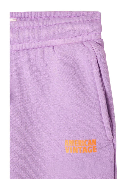Pantalone in felpa lilla per neonata e bambina American Vintage KIZU05A VINTAGE PARME 