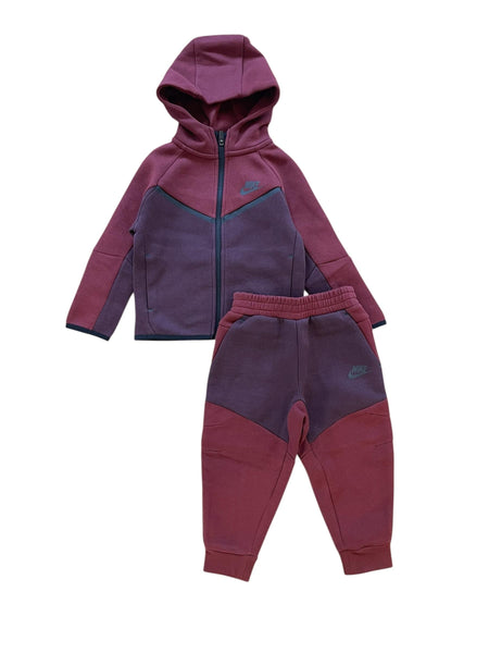 Completo bordeaux con logo per neonato e bambino Nike 86M880 RD0 