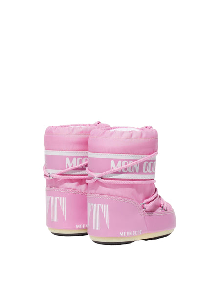 Stivale icon mini in nylon rosa per neonata Moon Boot 80D1400430 J001 