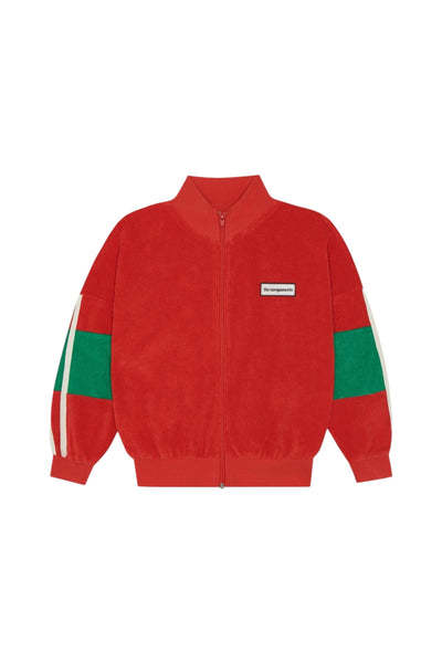 Felpa aperta in spugna rossa per bambini The Campamento TC-SS26-54 RED 