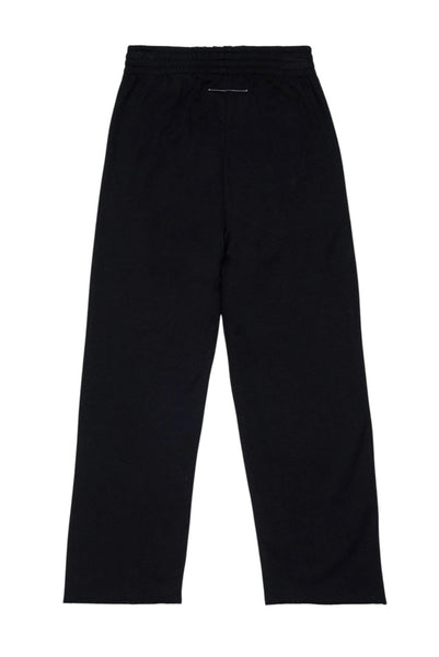 Pantalone nero in felpa con zip per bambini MM6 Maison Margiela M60894 M6900 
