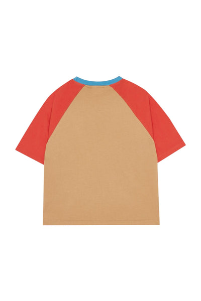 T-shirt color block multicolor per bambino The Campamento TC-SS26-06 CAMEL 